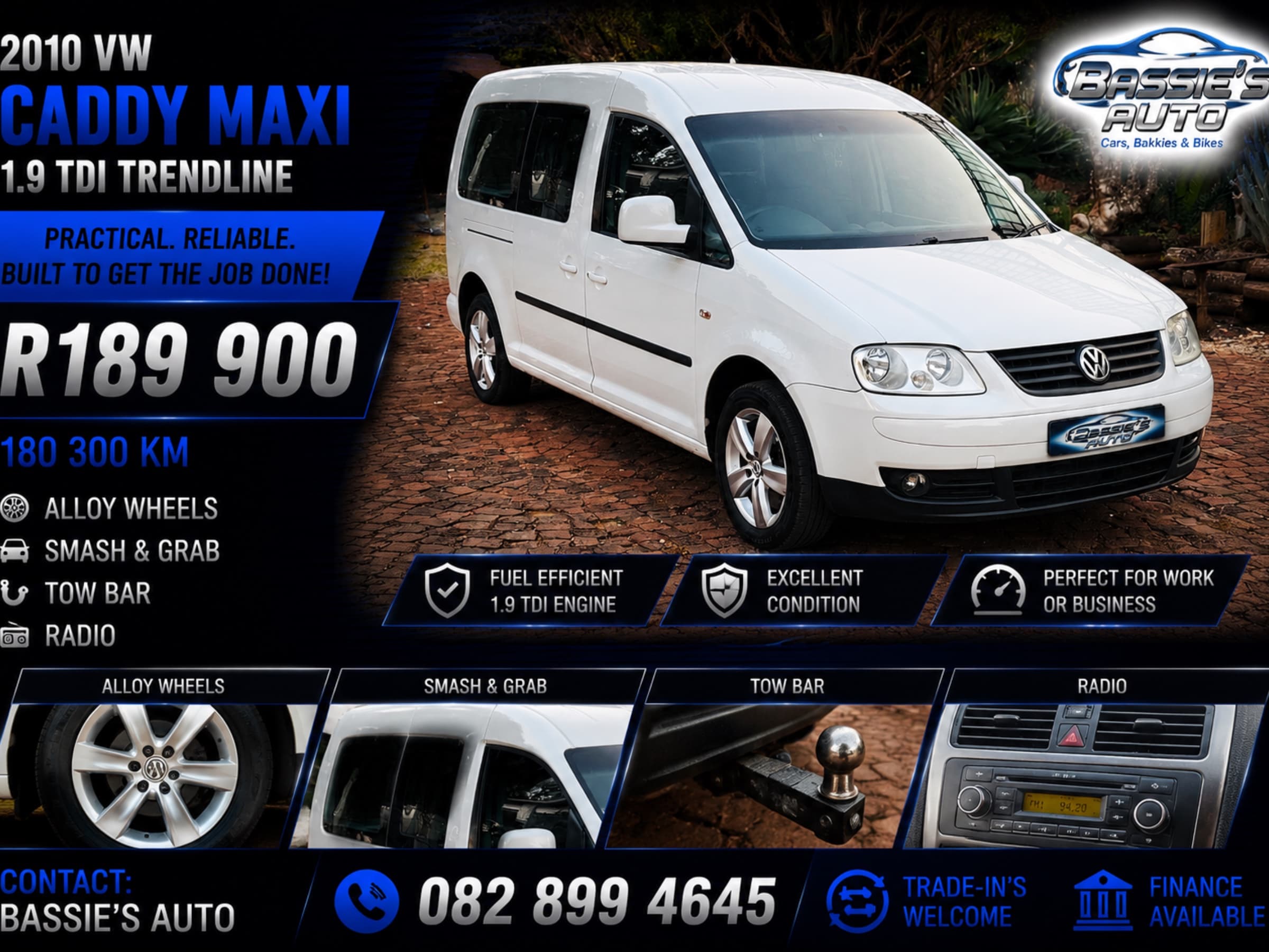2010 Volkswagen Caddy Maxi 1.9 TDi for sale in South Africa — photo 1